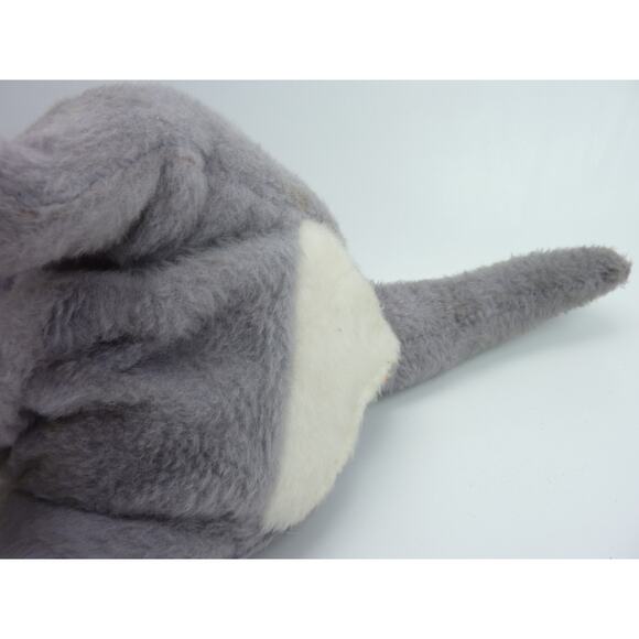 Vintage Kangaroo Plush Stuffed Animal Gray - Picture 5 of 6